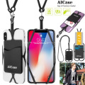 Promotional Silicone Lanyard With Phone Holder & Wallet